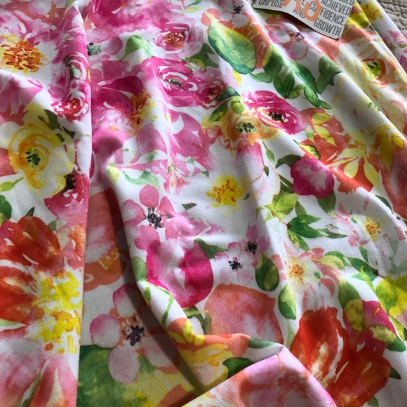 LuLaRoe XS floral Azure skirt NWT - Picture 2 of 3